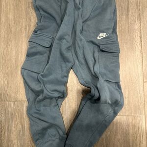 Nike Cargo Joggers in Slate Blue-Grey